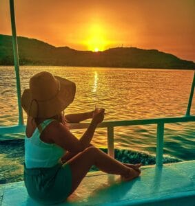 lindos sunset sea cruise