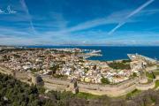 aerial view Rhodos old town