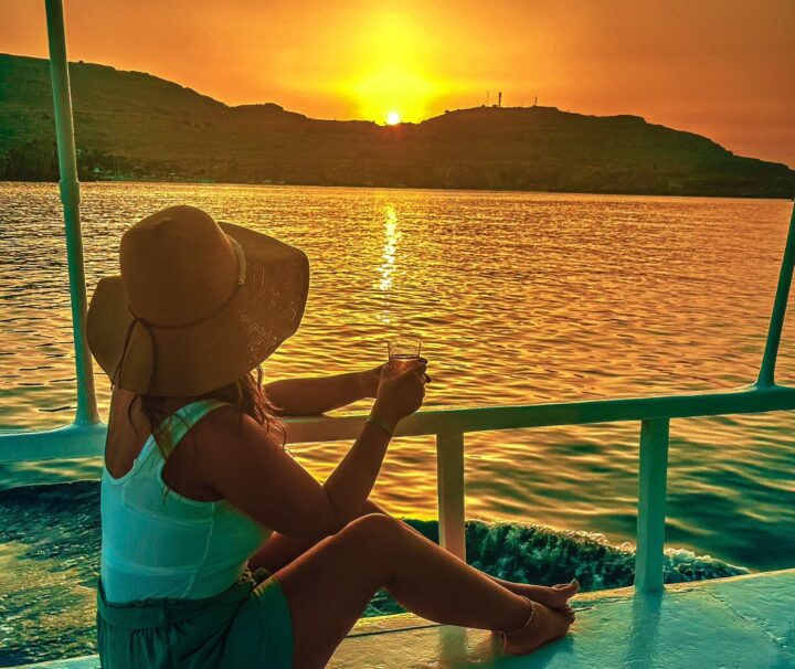lindos sunset sea cruise